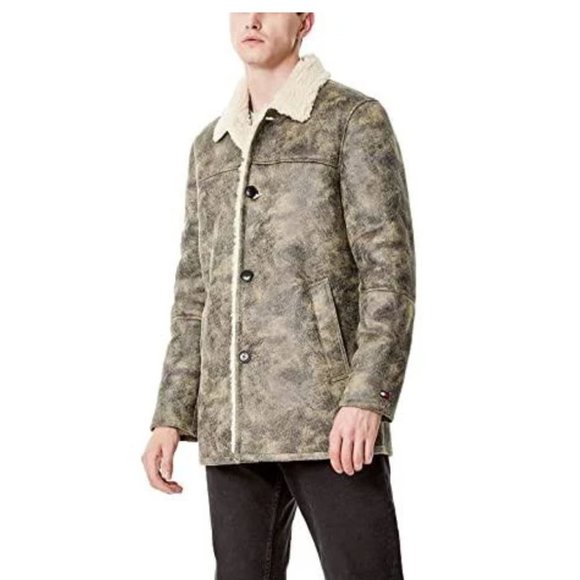 Tommy Hilfiger Men's Classic Faux Shearling Walking Coat - Size XXL - Picture 3 of 11